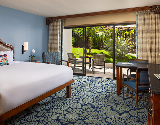 1st Floor Poolside Room with King bed